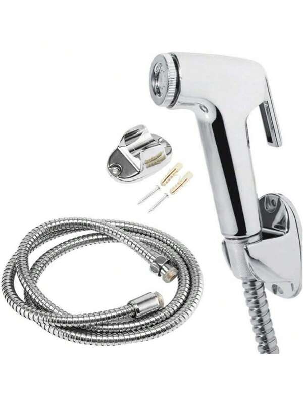 1 Set Bathroom Bidet Sprayer Kit, ABS Handheld Bidet Sprayer With Hose And Wall Mount Bracket