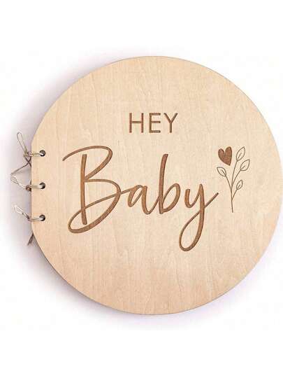 1pcGuest Book , Wooden Cover Christening Guest Book, Shower Visitor Book, Shower Memory Book, A Gift For New Parents And Expectant Mothers