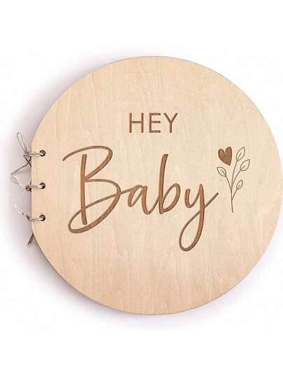 1pcGuest Book , Wooden Cover Christening Guest Book, Shower Visitor Book, Shower Memory Book, A Gift For New Parents And Expectant Mothers