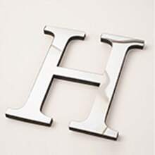 Pegatinas decorativas de pared de letras de espejo acrílico 3D gruesas, 10cm/15cm/20cm letras autoadhesivas extraíbles de espejo acrílico, resistentes al agua y a la corrosión