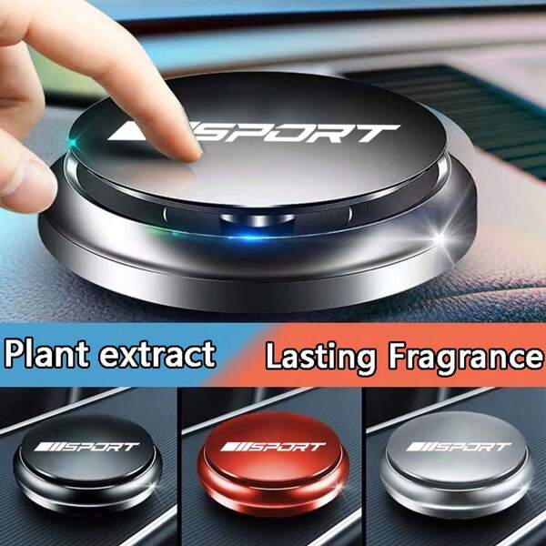 Car Metal SPORT LOGO Air Freshener Solid Perfume Rotating Aromatherapy Car Aromatherapy Machine Decor Fresh Air In The Car