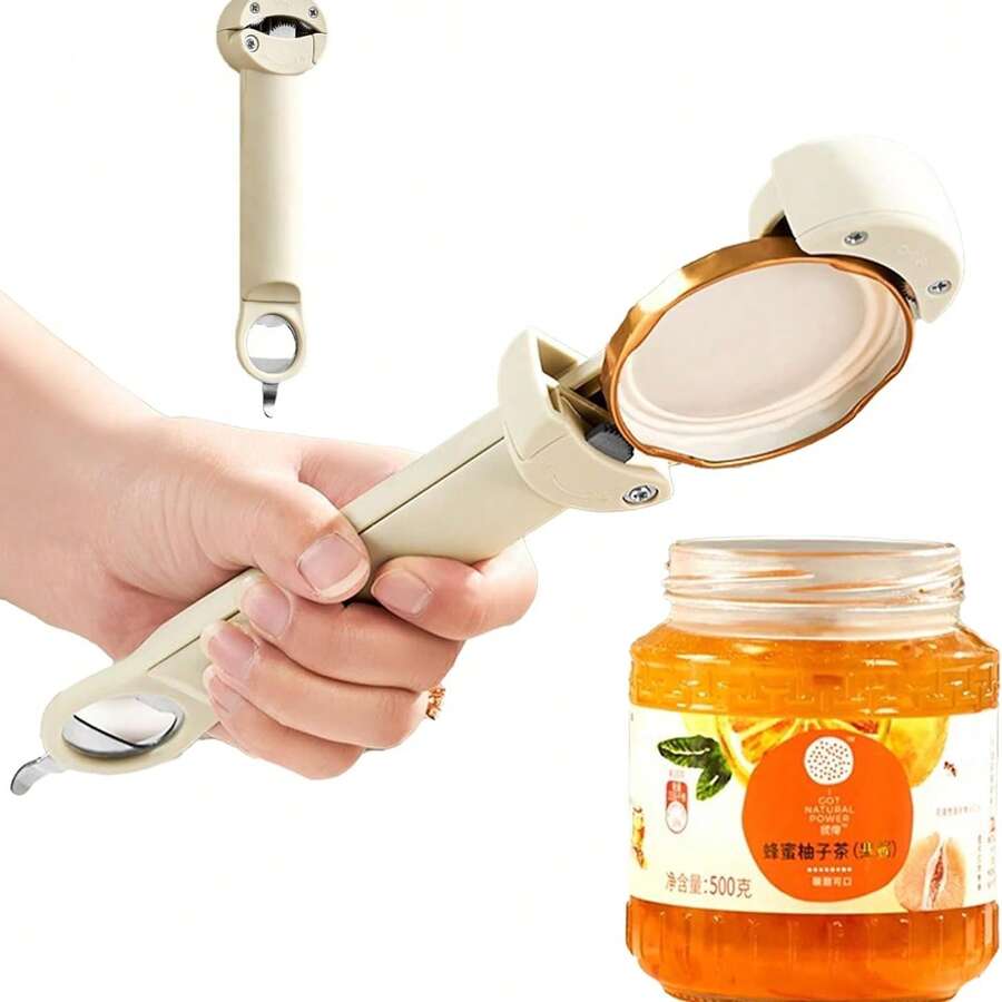 1 Stück Mehrzweck-Flaschenöffner, magnetischer Dosenöffner, Glas-Deckel-Entferner, Bier-Flaschenöffner