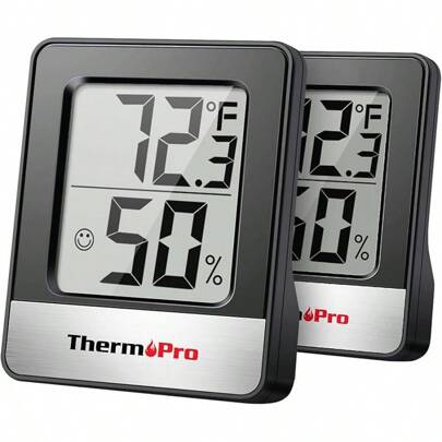 ThermoPro TP49 Digital Hygrometer Indoor Thermometer Humidity Meter Room Thermometer With Temperature And Humidity Monitor Mini Hygrometer Thermometer