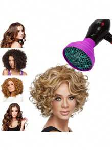 1 Pieza Difusor para Secador de Pelo, Difusor Universal Adaptable para Secadores de Pelo con Diámetro de 4.3-4.5CM para Cabello Rizado o Ondulado, Accesorio Difusor Plegable de Silicona para Secador de Pelo - Ideal para Viajes, Salón y Uso Doméstico (Halloween, Disfraz, Fiesta, Vuelta al Colegio, Vacaciones)