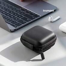 Organizador de bolsa de auriculares Eva de Apple, bolsa organizadora de cables, bolsa de almacenamiento de unidades flash USB y tarjetas SD Harger, estuche con cierre de cremallera resistente a golpes, bolsa accesorios de auriculares, bolsa accesorios de teléfono