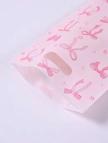 10/25/50pcs Pink Bow Gift Bags, Pink Bow Birthday Party Gift Packaging Bags, Thank You Gift Tote Bags, Pink Bow Themed Baby Shower Wedding Party Favor Supplies, Pink Bow Multipurpose Gift Wrapping Supplies, Pink Bow Birthday Party Decorations, Baby Shower Decorations, Pink Bow Birthday Party Decor, Happy Birthday Party Supplies, Pink Bow Decorations, Birthday Party Favors