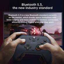 GAMESIR White Gamepad T4 Nova Lite With Hall Effect Joystick, 3-Mode Connection, PS5-Level Triggers, Zero Drift, High Smoothness, High Durability - Glow White - View 8