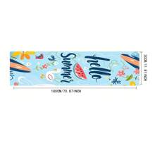 1pc/5pcs/7pcs, Home Decor, Summer Style Lemon Pattern Polyester Printed Table Runner With 6 Placemats - Polyester, Rectangle, Holiday Decorative Fabric Table Runner, Home Decor, Kitchen & Dining Table Decoration, Room Decor, Table Runner