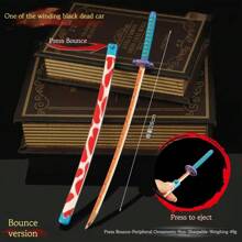 1pc Merchandise - Sword Model - Home Decor - Full Metal Model - Alloy Material - Kanroji Mitsuri Sword Model - New Launch Spring-Loaded Sword - Perfect Gift - Birthday Gift - Ideal Present - Surprise Gift - Holiday Gift - Seasonal Gift - Halloween Gift - Christmas Gift - Gift - Toy