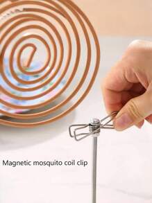 1 pezzo molletta magnetica per bruciatori di zanzare, supporto per bastoncini di incenso rotti, adatto per il fumo di incenso in ambienti interni e per la repellenza delle zanzare all'esterno in estate, portatile e facile da usare