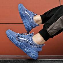 Men's Summer Slip-On Sports Sandals, Casual Water Shoes For Hiking, Trekking, Outdoor Activities - Blue - View 2