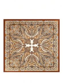 1 件女士佩斯利图案仿丝围巾头巾，休闲时尚，适合街头、度假、日常穿着、礼物发带头巾头带吸汗带，发带秋冬女士发饰