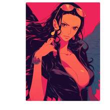 ONE PIECE 1 张流行墙面艺术海报 Nico Robin 动漫海报高级动漫墙面艺术 | 御宅族房间装饰（无框风格）