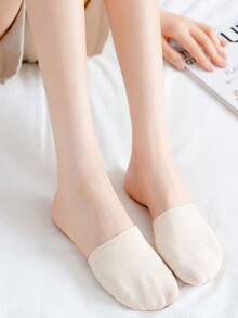 8pairs Creative Spring And Summer Girls Breathable Half-Palm Invisible Socks, Girls Fashion And Versatile Non-Slip Socks - Multicolor - View 5