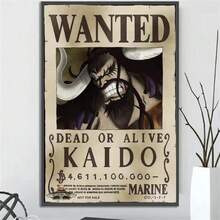 ONE PIECE Set de 1/2/3/6 pósteres de pared de , pósteres de "Se Busca" con personajes como Shanks, Sabo, Ace, Boa Hancock, Trafalgar Law, Gol D. Roger, Yamato, etc. (sin marco)