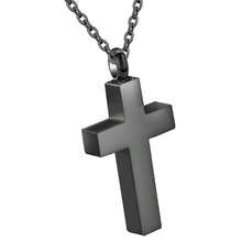 火葬项链，骨灰骨灰盒小盒吊坠骨灰盒不锈钢纪念珠宝，适合人类宠物 - 永远陪伴我