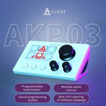 AJAZZ Clavier intelligent Black Knight AKP03E - contrôleur de bureau multifonctionnel, personnalisation de macros pour le bureau, la diffusion en direct, l'édition, la programmation, le trading au jour le jour