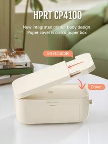 HPRT Portable Wi-Fi Printer | High-Definition 300dpi 4x6 Photos | Dye Sublimation | IOS/Android Compatible Photo Printer + 108 Sheets Of Photo Paper + 2 Rolls Of Ribbon - US A Type Plug(110-127V) - View 3
