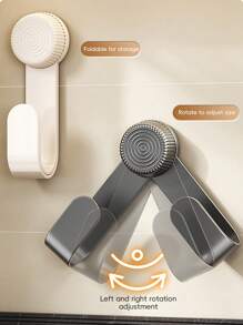 1pc Metal Pot Lid Rack, Wall Mounted Pot Lid Rack, Rotating Suction Cup Can Be Adsorbed To The Wall, Adjustable Spacing, Multifunctional Pot Lid Rack, Cutting Board Rack, Punch-Free Installation, Suitable For Flat Walls, Holiday Gifts, Mother's Day Gifts