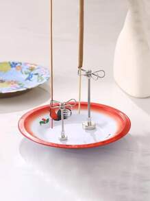 1 pezzo molletta magnetica per bruciatori di zanzare, supporto per bastoncini di incenso rotti, adatto per il fumo di incenso in ambienti interni e per la repellenza delle zanzare all'esterno in estate, portatile e facile da usare