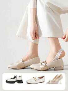 1/4 Pairs Women Colorful Foam Padded No Show Socks, Anti-Slip & Invisible Liner Socks For High Heels, Low Vamp Style For Spring/Summer