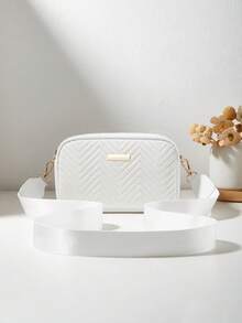 时尚简约女孩舒适零钱包斜挎包，可拆卸肩带，优质手感，精致金属装饰，经典设计，小众百搭