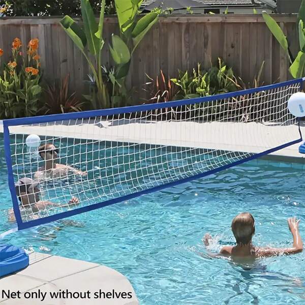 Durable And Sturdy Extra Large PE Pool Volleyball Net, 180 X 36 Inches, For The Whole Family's Outdoor Activities, Backyard And Beach Games, Beach And Water Sports Entertainment, Stable Net Structure, Volleyball Accessories, Storage Bag Included