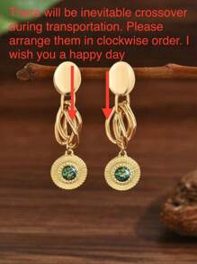 2pcs Fashionable Bohemian Fringe Round Natural Red Coral, Golden Seashell, Resin Faux Seashell Inlaid, Exaggerated Minimalist Vintage Style Women Earrings. The Metal Hoop May Become Deformed During Transportation, Please Adjust It In The Opposite Direction, As It Is Asymmetrical And Does Not Affect The Appearance.