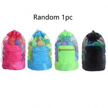 Children's Outdoor Toy Storage Bag, Beach Bag, Backpack Beach Bag, Beach Toy Storage Bag - Multicolor - View 10