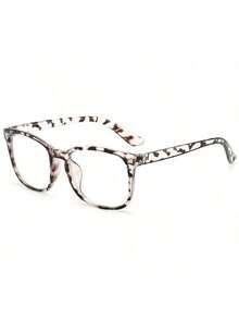 1pc Square Frame Light Eyeglasses Clear Glasses Accessories - Multicolor - View 3