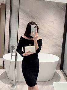 1 件极简主义迷你盒式手拿包，奢华金属五金设计晚礼服钱包，优雅闪亮迷你包适合晚间使用，适合晚会、浪漫婚礼、正式派对，可用作生日/节日礼物，可拆卸肩链 - 金色 - 查看 10