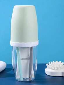 1pc Minimalist Mouthwash Toothbrush Cup Home Dental Cup Toothpaste Portable Travel Set Couple Toothbrush Holder Oral Care Set Back To School