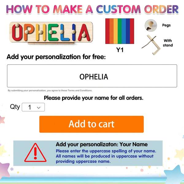 Personalized Name Puzzles For Room Decor: Customized Wooden Gifts For Birthdays, Holidays, And Anniversaries - Disassemblable Alphabet Puzzle Game