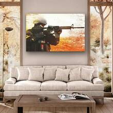 Framed Gaming Glory: Counter Strike Poster & Canvas Wall Arthome Decor Wall Art - Framed - View 2