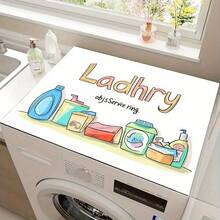 1PC Custom Rubber Mat For Washing Machine Mat, Laundry Room Mat - Multicolor - View 6