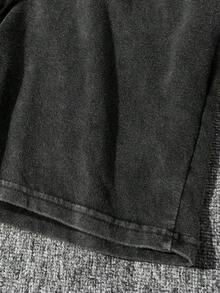 Men Faded Letter & Race Car Printed Tank Top & Shorts Set - Black - View 4