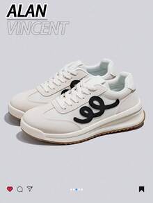 Alan Vincent 【轻盈自由系列】米色女鞋2025夏季新款厚底鞋透气时尚跑步鞋休闲运动鞋女办公鞋女士鞋Cortez网鞋日常百搭柔软舒适