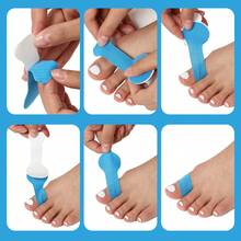 20 片弹性脚趾支撑胶带 - 预切运动保护带，自粘式脚趾胶带，增强脚和脚趾的稳定性健身房配件绷带运动胶带 - 彩色 - 查看 4