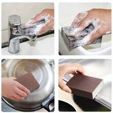 2/5-Piece Magic Sponge Eraser Set - Heavy Duty Non Electric Scale Removal Brush, Suitable For Kitchen, Bathroom, Toilet, Floor, And Outdoor Cleaning