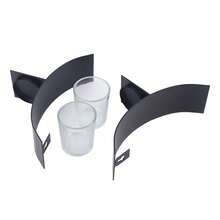 Futchoy Portavelas de pared - Negro - Ver 4