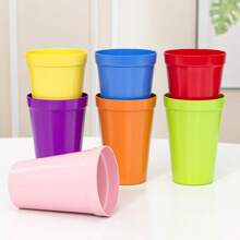 1 pièce Tasse arc-en-ciel portable, tasse à boire en plastique de 7 couleurs convenant pour le pique-nique en extérieur, le set de tasse de voyage, à usage multiple pour boire, rincer, vase, etc.
