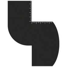 Beard Lineup Tool, 4 Pcs Beard Guide Shaping Tool, Enhancement Card For Barbers, Beard Shaper Tool + Color Spray Edge Hairline Shaping Tool, Shape Up Tool For Hairline, Barber Accessories Supplies - Black - View 17