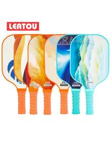 1pc Glass Fiber Pickleball Paddle, USAPA Approved, LEATOU Various Styles Selectable, Adult Pickleball Paddle Sports Equipment - Multicolor - View 3