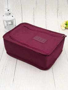 Bolsa organizadora portátil para sapatos de futebol com alça e compartimento para guardar calçados, incluindo capa protetora contra poeira. Ideal para viagens, cruzeiros e férias. Perfeita para guardar seus sapatos. - Multicolorido - Ver 5