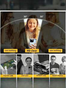 [High-Protection Magnetic Anti-Peeping Phone Case] Integrated Privacy Screen | Bumper Case For Drop Resistance | Compatible With IPhone 17 Pro Max/17/16/15/14/13/12 Series And More | Professional Security Design, Ideal For Holiday Gifts, Boyfriend Gifts, And Birthday Presents. - Black - View 5