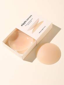 1 Pair/2 Pairs 8cm Solid Silicone Invisible Nipple Covers, Ultra-Thin Adhesive Bra Petals, Strapless Backless Bra Tape For Wedding Dress, Comfortable & Minimalist For Casual & Sports Wear - Multicolor - View 8