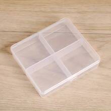 Creative 8-Compartment Beaded Storage Box, PP Transparent Plastic 4-Grid Jewelry, Fishing Hooks, Clips, Sewing Kits, Pill Box Organizer - Clear - View 9