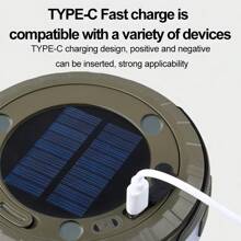 Luci a stringa ricaricabili solari da 10 metri, luci da campeggio 2 in 1 con 5 modalità di illuminazione, luci portatili a LED per illuminazione quotidiana, decorazioni per campeggio, camera da letto, patio, Natale. Luci solari da esterno