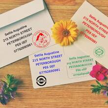 1 Pieza Sello personalizado con logotipo Sellos personalizados con foto Sello de goma personalizado con texto y nombre autoentelante Crea tu propio sello - multicolor - Ver 8