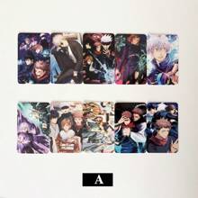 Jujutsu Kaisen 10pcs Jujutsu Kaisen Transparent Cards, Mini Cards, Gojo Satoru Anime Merchandise, High Definition Self-Printed Transparent Cards, Card Gifts And Greeting Cards School Supplies,Back To School